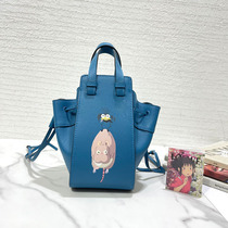 Spirited Away Cartoon Flying Squirrel Limited Edition Puzzle Mini Cowhide Tote Bag Shoulder Bag Hammock Bag