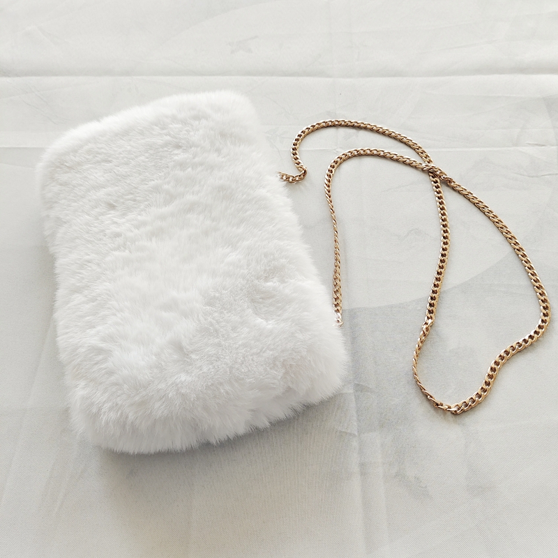 Shange lying lion small bag 2021 new trendy winter simple women's bag net red plush bag fashion plush bag diagonal cross