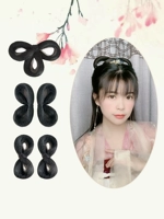 Hanfu Wig Buns Три кольцевые булочки, руки и новички для вечеринок с ограниченными возможностями, использовать полные волосы с мягким кольцом для волос, пирсинг