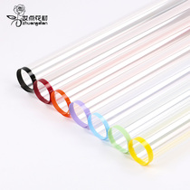 Color rims glass paper transparent flowers wrapping paper Waterproof OPP Bag flower paper flower shop Flowers Packaging