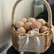 Plumeria basket diy confinement portable woven storage basket maternal full moon gift basket for best friend giving birth