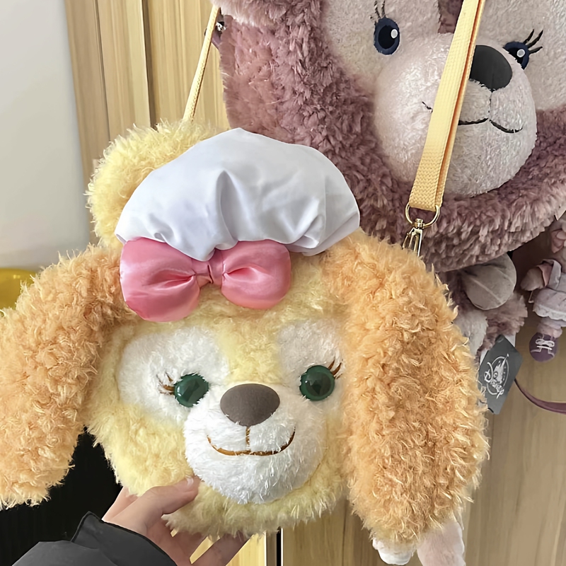 Disney Medium-Sized Bag Can Be Worn Crossbody, Hand-Held, or as a Backpack, Duffy and Shelliemay Bags, Cute Plush Bag, New Model Disney Medium-Sized Bag Can Be Worn Crossbody, Hand-Held, or as a Backpack, Duffy and Shelliemay Bags, Cute Plush Bag, New Model