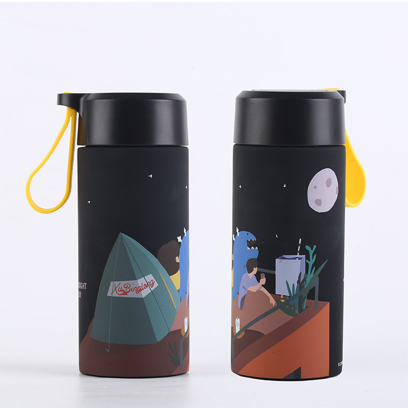 MAGICBUS Xu Binglong genuine joint thermos cup water cup unisex pink portable stainless steel straight body