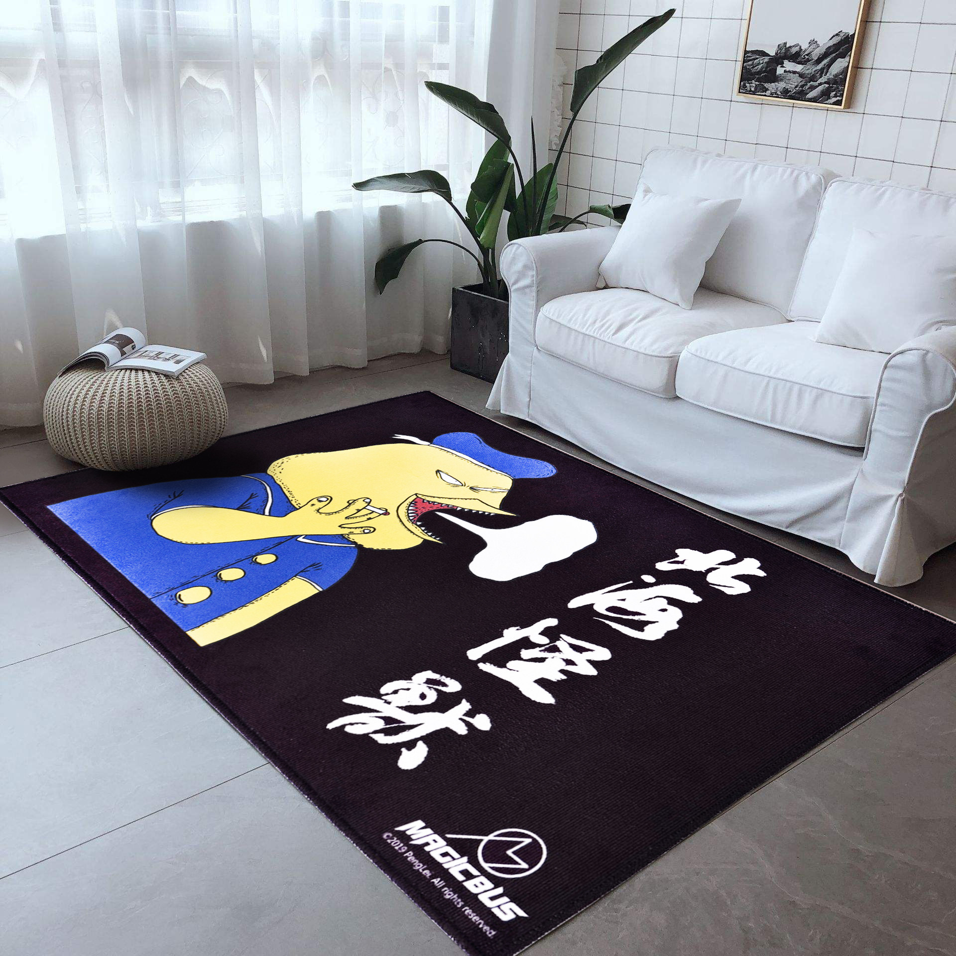 MAGICBUS new pants Peng Lei Beihai Monster Series Carpet Multi-size non-slip floral Round Square