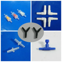 New aquarium supplies accessories 4mm air pipe blue regulating valve black tee transparent tee corner bend