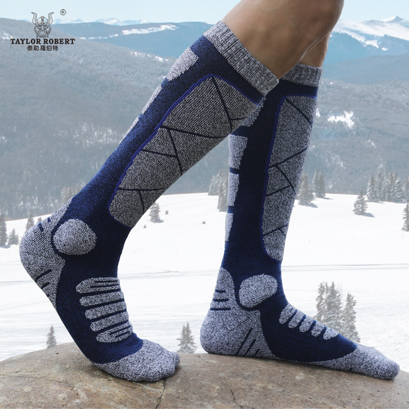 Outdoor Sports Ski Socks, High-Top, Unisex, New Winter Thickened Jacquard Towel Bottom, Snow Mountain Climbing and Hiking Long Socks Outdoor Sports Ski Socks, High-Top, Unisex, New Winter Thickened Jacquard Towel Bottom, Snow Mountain Climbing and Hiking Long Socks