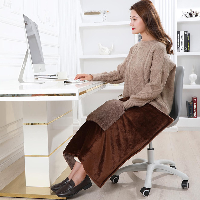 Electric knee blanket office leg warmer artifact electric heating small electric blanket cushion cover leg warming around the leg in winter