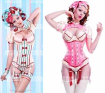 Night Elves Play Out The New Maid Suit Bar COS Womens Maid Party GOGO Stage DS Powder Tender Suit