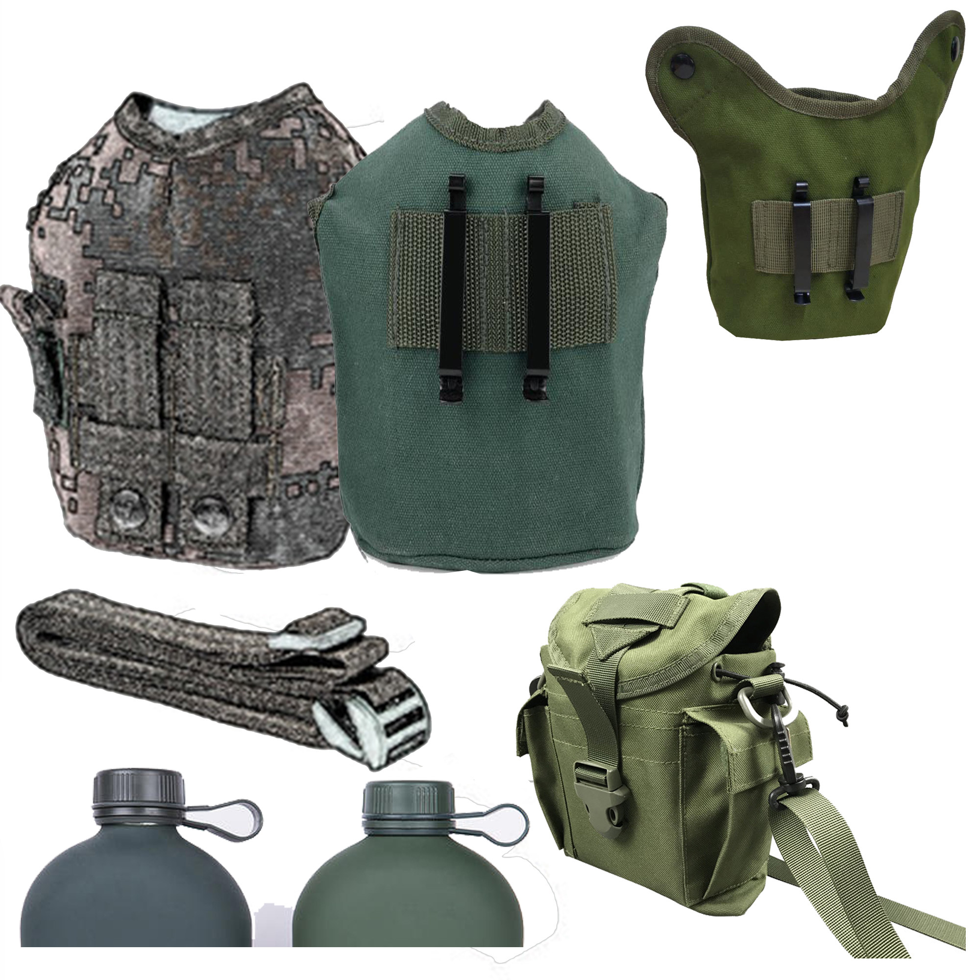 Kettle carrying bag Black Eagle Youzhi Nai Jie American portable cup holder Oblique cross waist carrying bag Various sheath kettle bag