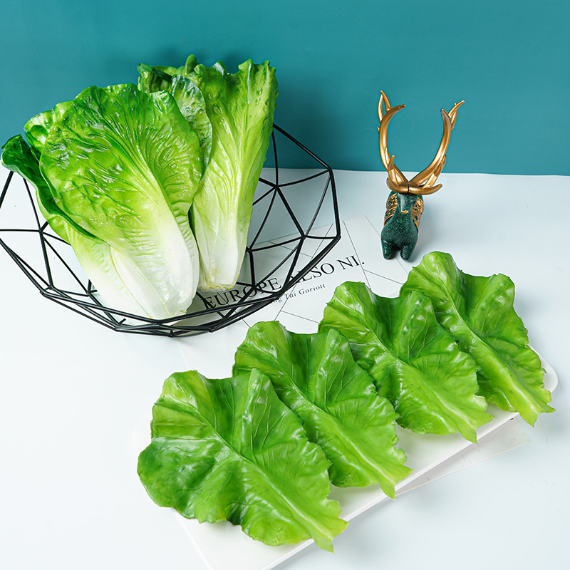 Simulation Raw Vegetable Leaf Vegetable Leaf Fake Vegetable Fruit Vegetable Model Decoration Furnishing Props Raw Vegetable Swing Piece Fruit And Vegetable Leaf Blockbuster-Taobao