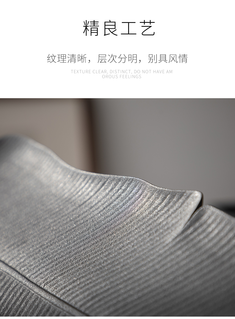 ZuoMing right machine dry terms plate of black rectangle contracted household ceramic saucer plate of Japanese ground water type tea table