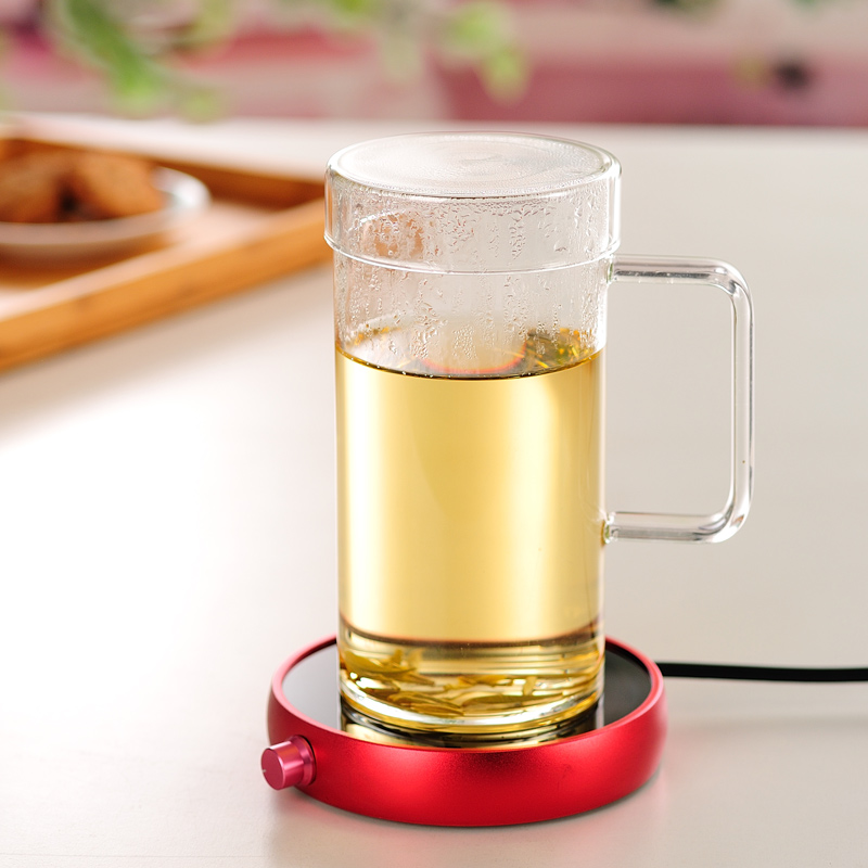 ZuoMing office right device thickening lazy people take tea cups with cover large - capacity glass cup high temperature resistant