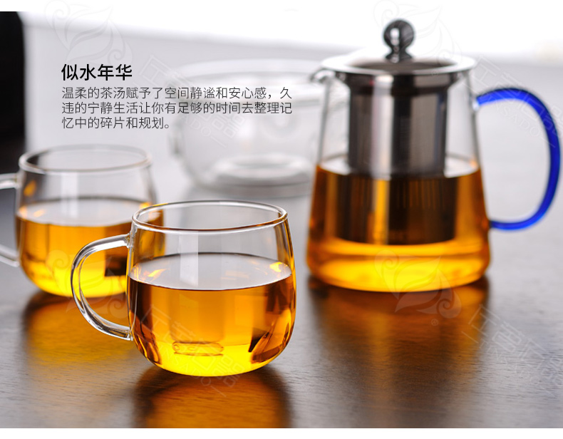 ZuoMing right is heat - resistant glass transparent glass, household take more kung fu small cups in 200 ml of the sitting room