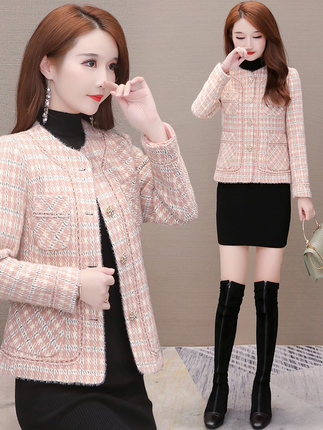 Drawing board Q122 making clothes Q122 small scented wind short style jacket female autumn and winter imitation water mink fluff, cut paper sample