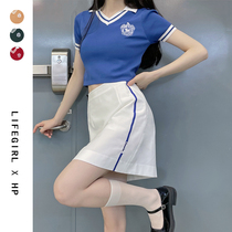 (LIFEGIRL) Harry Potters joint pot-shirts womens summer knit