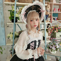 (LIFE GIRL) (stars) 6-color lotus leaf stand-up collar lolita long-sleeved perspective sunscreen Chiffon inside