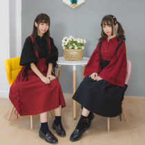 Terrier bean LIFEGIRL original spring and autumn Japanese retro forest girl cotton and linen loose shirt 4 colors