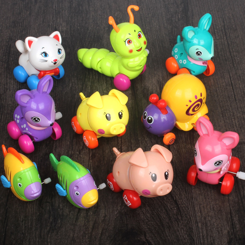 Upper chain upper chord clockwork toy small animal will run baby boy baby boy girl 6-12 months 0-2-3 years old