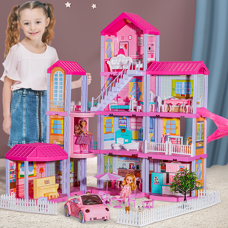 Simulation doll girl assembled toy princess house children's suit dream mansion villa birthday gift girl