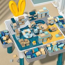 Lego multifunction building block table assembled puzzle force brain large grain childrens toy boysgirls series