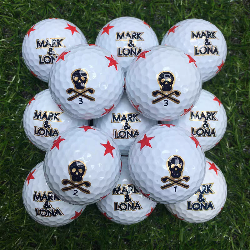 20 Pieces of Golf Ball Markers, Lona Skull King Three-Layer Five-Star Flower Ball, 9/10 New Condition 20 Pieces of Golf Ball Markers, Lona Skull King Three-Layer Five-Star Flower Ball, 9/10 New Condition