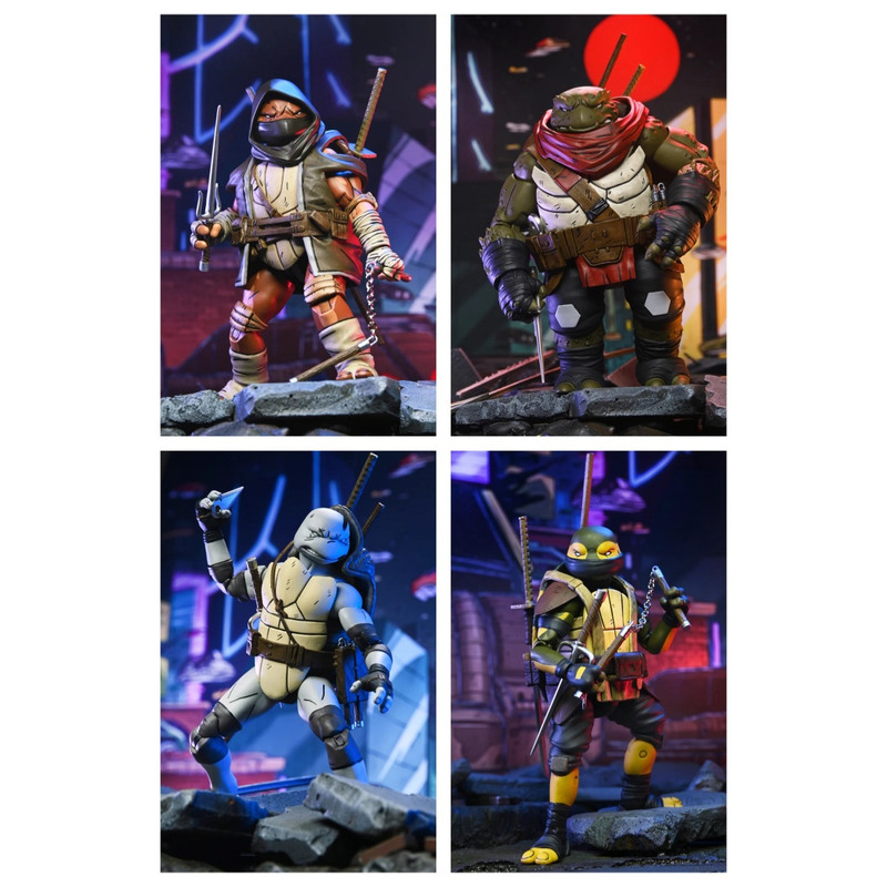 Neca Laser Gold Label Teenage Mutant Ninja Turtles Last Samurai Yuno Odin Ichi Moga Action Figure Model Neca Laser Gold Label Teenage Mutant Ninja Turtles Last Samurai Yuno Odin Ichi Moga Action Figure Model