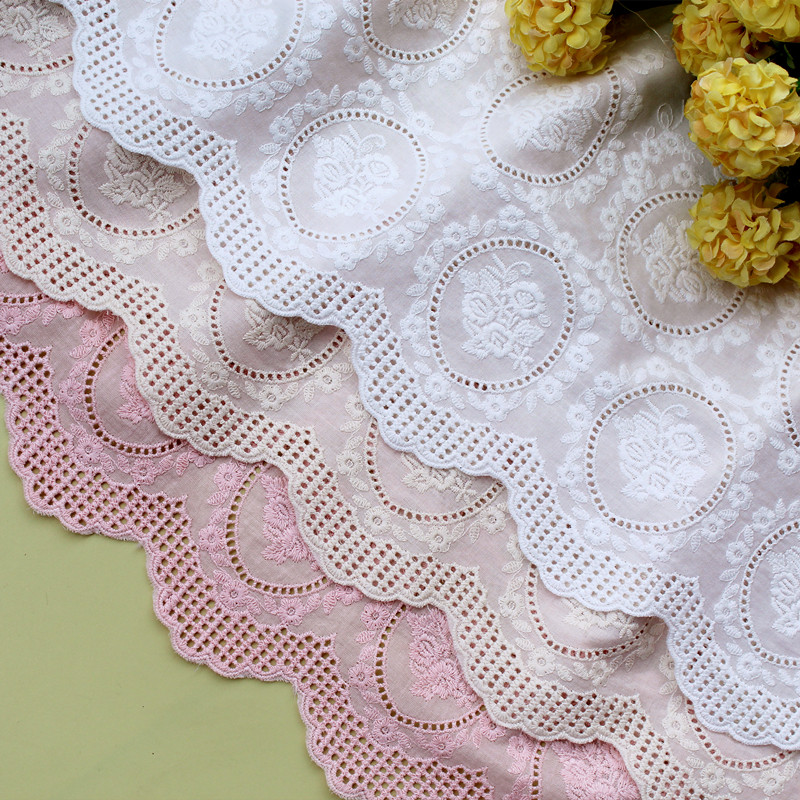 Quality retro magic mirror cotton cloth Embroidery Lace Lace Accessories Handmade Diy Clothing Window fabric Sofa Decoration