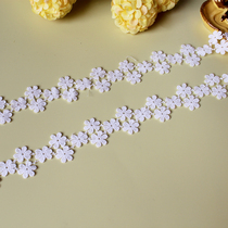 Beige handmade diy clothing lace accessories milk silk embroidery flower water soluble skirt cloth decoration lace