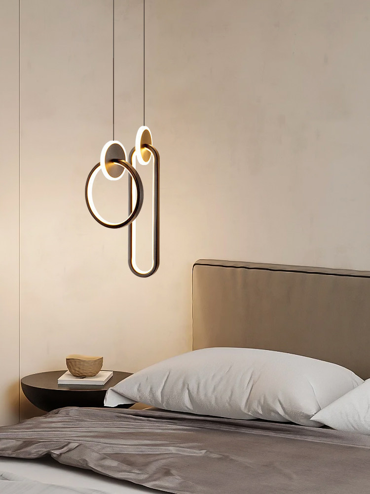 New Style Starry Bedroom Bedside Pendant Light, Simple Modern Creative Personality Art Internet Celebrity Master Bedroom Pendant Light
