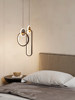 New Style Starry Bedroom Bedside Pendant Light, Simple Modern Creative Personality Art Internet Celebrity Master Bedroom Pendant Light