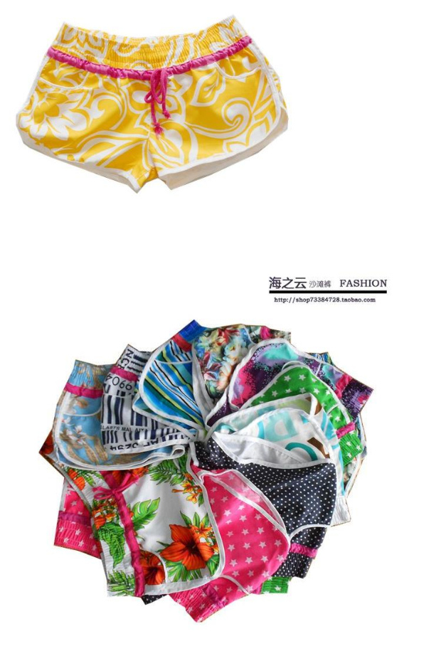 Xiao Xiaoda xử lý quần nữ đi biển ba điểm quần short đi biển đi bơi lướt quần - Quần bãi biển 	quần đi biển cho bé trai