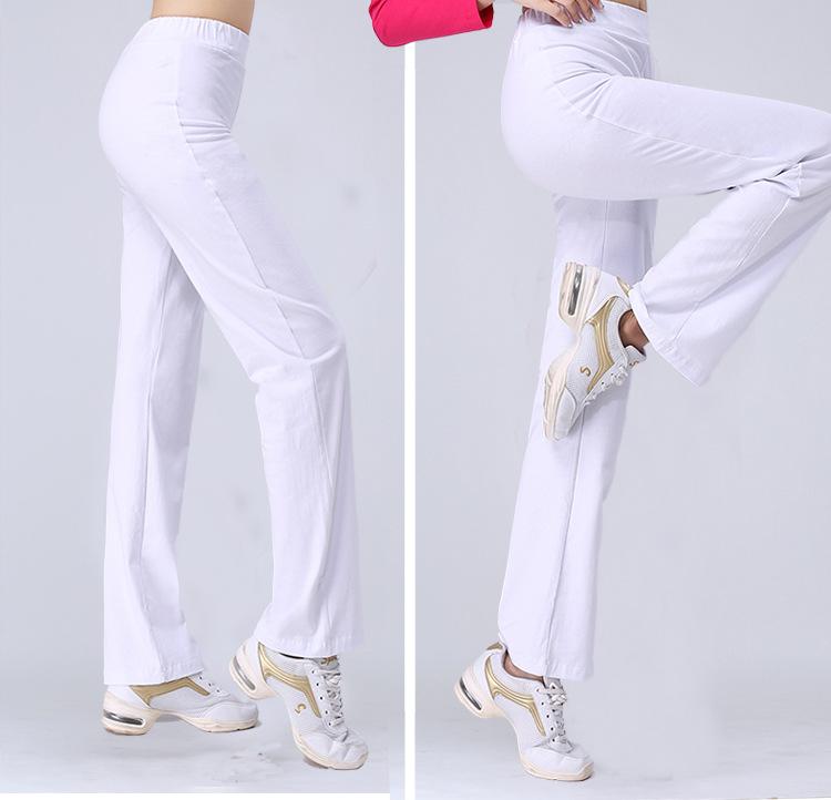 2019 Quần New Mordale Vũ Xuân / Hè Plaza Khiêu vũ Trang phục của phụ nữ cao eo Thể Trainers Straight