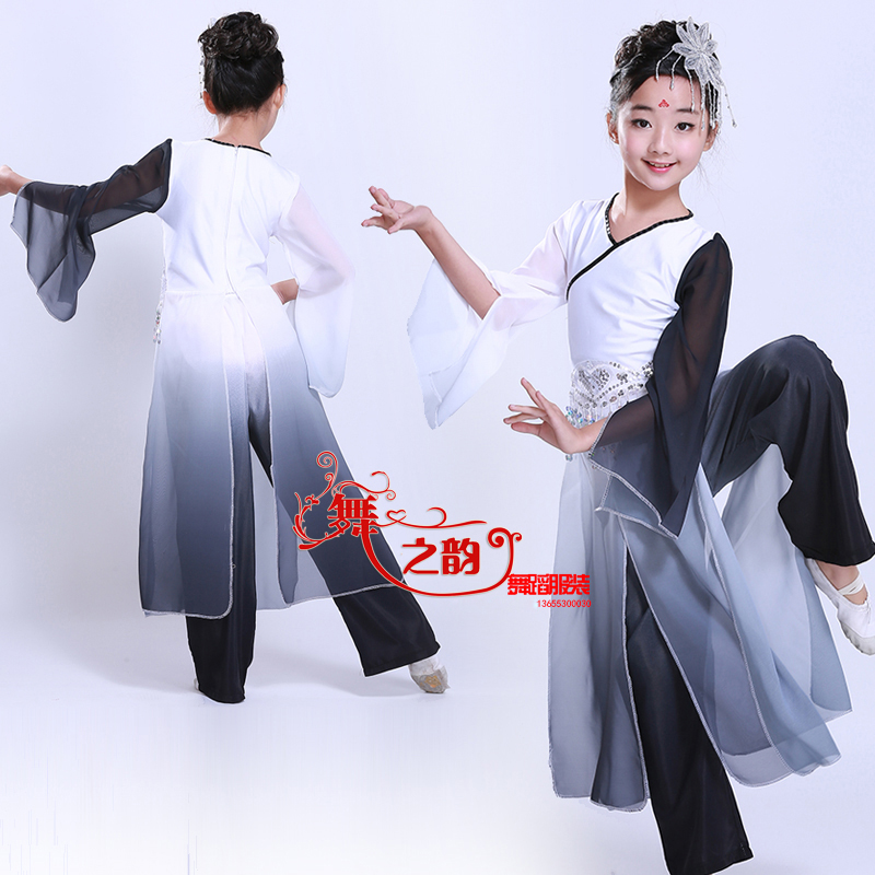 Trang phục sân khấu trẻ em quốc gia trang phục mực cổ điển trang phục múa cổ điển đầm đẹp cho be gái 7 tuổi