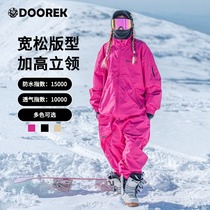 DOOREK ski clothing set professional outdoor single and double board waterproof windproof and breathable ski clothing suit for men and women
