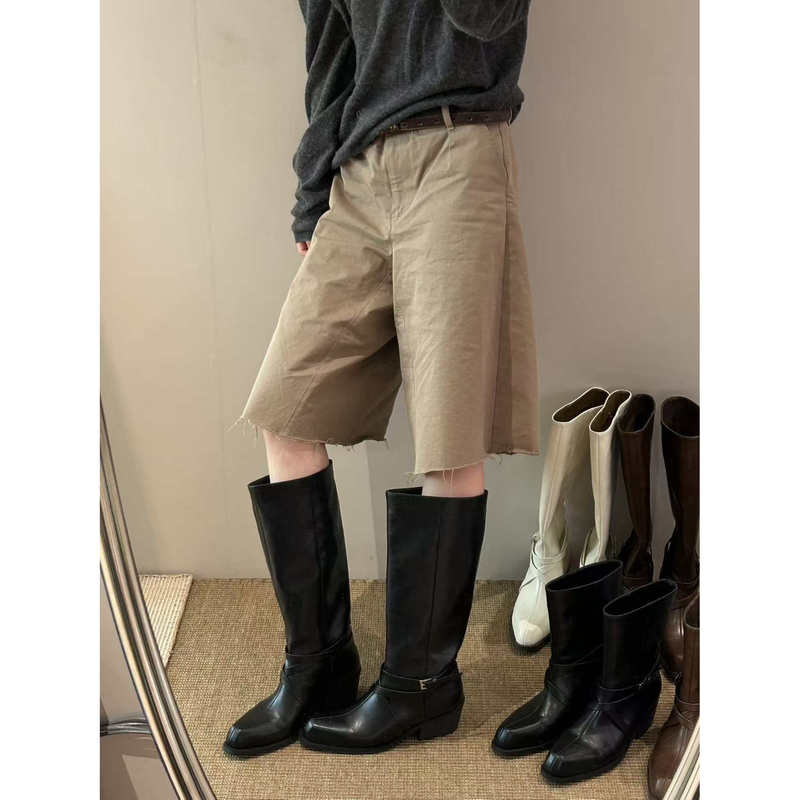 H55 Women's Shoes New Classic Cuban Wooden Heel Cross Strap High-Fashion Flat Heel Height-Increasing Chelsea Boots H55 Women's Shoes New Classic Cuban Wooden Heel Cross Strap High-Fashion Flat Heel Height-Increasing Chelsea Boots