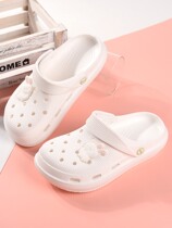 Japan Dongle Shoes Non-slip Soft Bottom Nurse outside wearing cute thick bottom Summer Baotou Slippers Pregnant pregnant woman Operating room