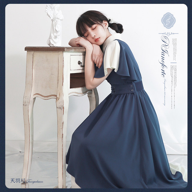 Tian Yuchuan original vocal music department dress girls college style chiffon summer and autumn fairy design sense niche long skirt