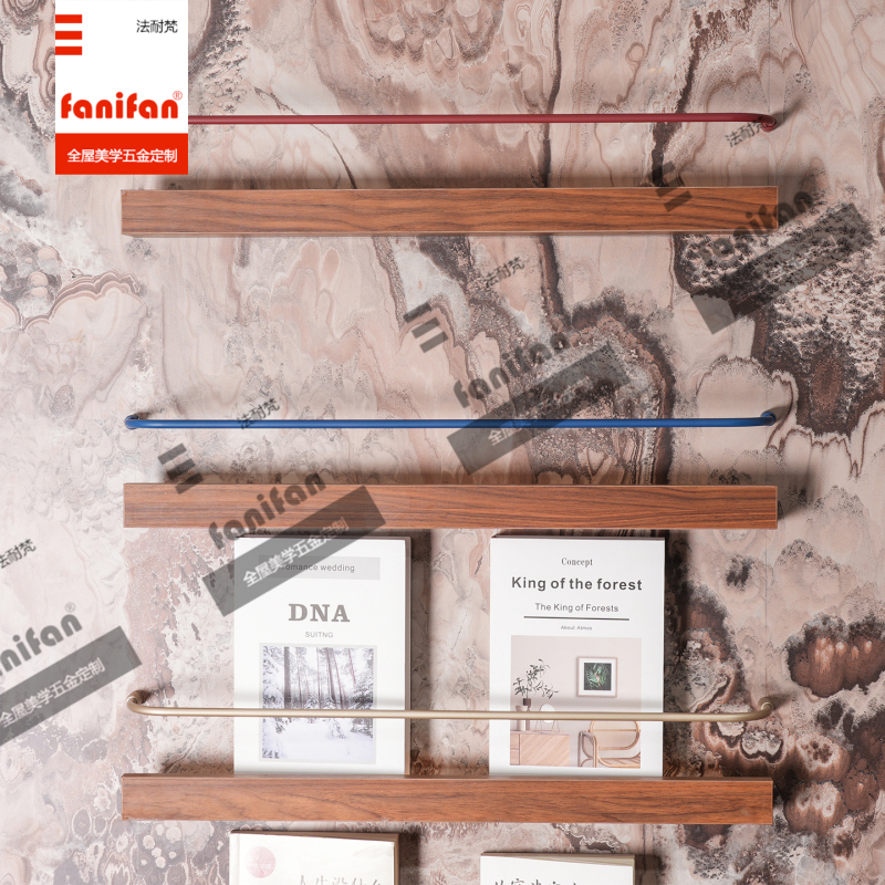 8mm Metal Round Tube Decorative Rod Newspaper and Magazine Stand Support Rod Bookshelf Aluminum Alloy Klein Blue Shelf Rod