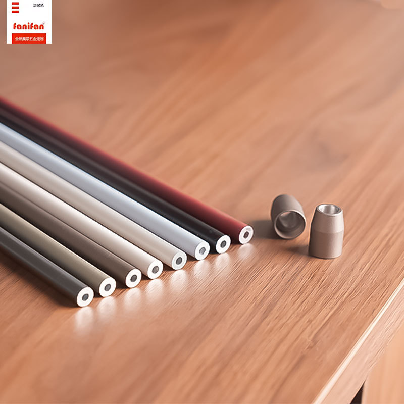 8mm Metal Round Tube Decorative Rod Wine Cabinet Wooden Cabinet Support Rod High-End Wine Rack Aluminum Alloy Guardrail Fence Rod