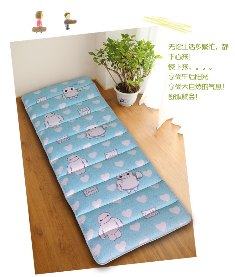 Napping mat văn phòng sàn duy nhất có thể gập lại giờ nghỉ trưa mat sinh viên nệm ký túc xá trẻ em ngủ mat mat nệm kymdan 1m6