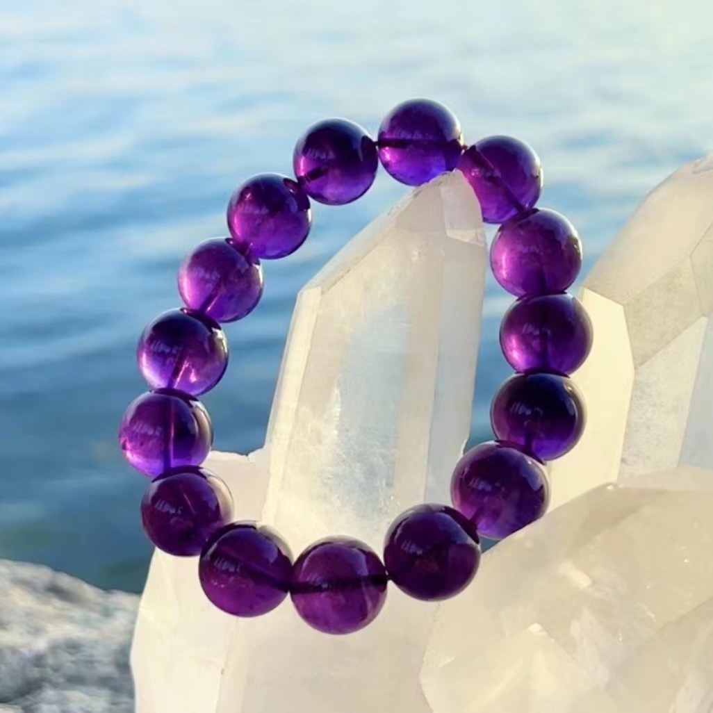 7A级紫水晶手链:来自乌拉圭的自然馈赠