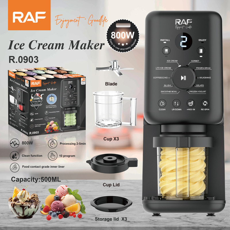 Raf European Standard Ninja Ice Cream Machine Household Multi-Functional Soft Ice Cream Machine Smoothie Machine Milkshake Machine Yogurt Raf European Standard Ninja Ice Cream Machine Household Multi-Functional Soft Ice Cream Machine Smoothie Machine Milkshake Machine Yogurt