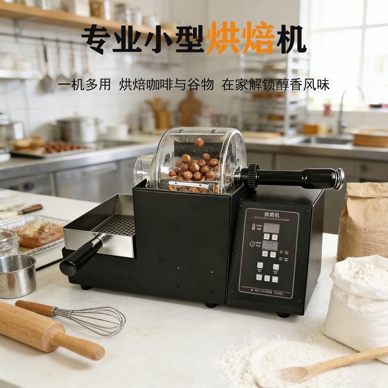 Professional Small-Scale Roasting Machine for Home Use, Coffee, Grain, Spice, and Nut Roaster, Multi-Purpose Coffee Bean Roasting Machine