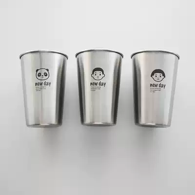 Brush Cup ins Wind a couple Cup family of three set creative 304 stainless steel mouthwash Cup Net Red