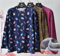 Mid-aged women Cavet autumn clothes Gats up Cotton Autumn Jersey Leka Cotton Autumn Clothes Fat Moms Beating Undershirt Cotton Sweatshirt