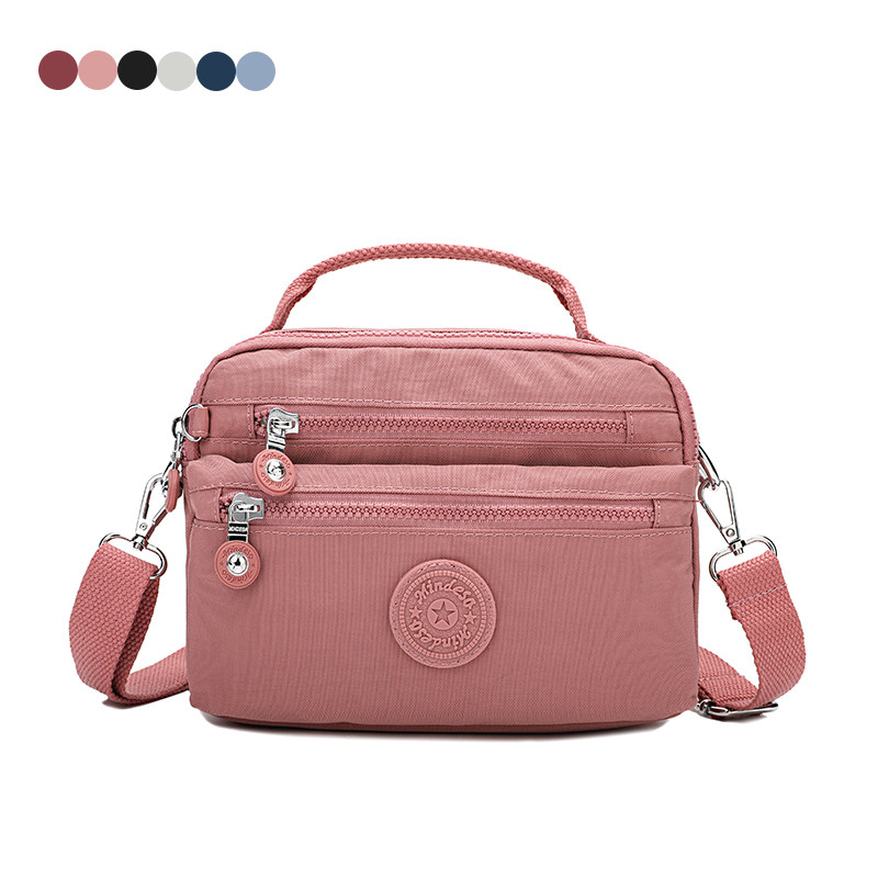 Hand-held messenger small bag female nylon Oxford cloth anti-splashing multi-pocket simple and versatile casual travel shoulder bag