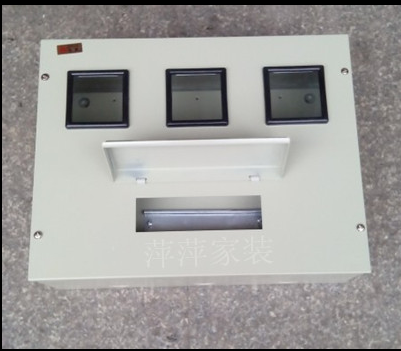 To Industry Distribution Box Three Single-Phase Electric Meter Box 9 Bits C45 White Air Switch Flat Top Control Box Strong Electric Box