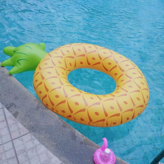 Vòng bơi dứa khổng lồ lớn 180cm Hàng nổi người lớn hàng nổi giường phao phao cứu sinh