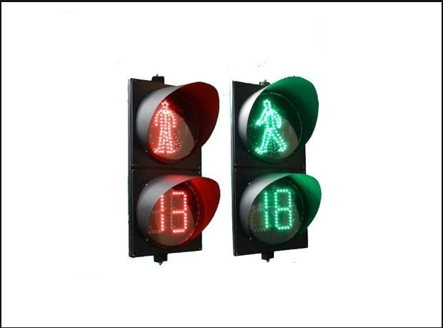 300mm Traffic Countdown Pedestrian Countdown Pedestrian Red Dynamic Green Light Pedestrian Crosswalk Light Spotted Horse Line Red Green