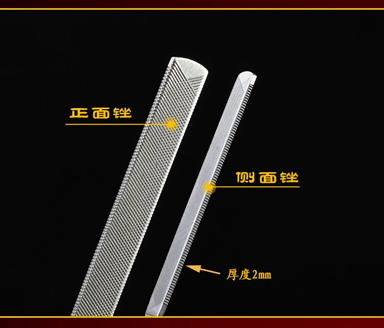 Móng tay đánh bóng dải thép không gỉ áo giáp màu xám thất vọng dày móng tay móng tay liềm cát thanh bốn mặt công cụ đặc biệt máy dũa móng tay cho bé